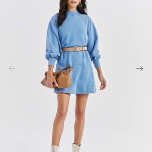 Something Navy Mockneck Sweatshirt Dress